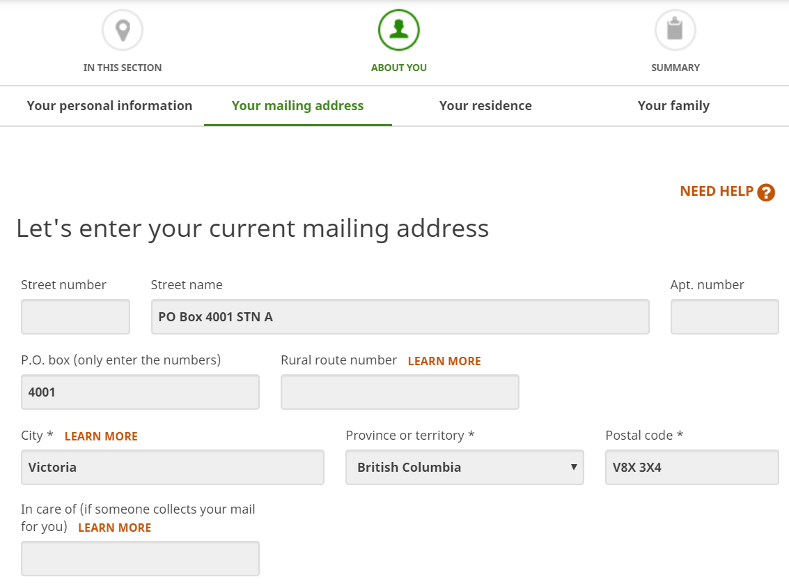 Po Box Street Address Example About your mailing address